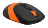 Мышь A4Tech Fstyler FG10 черный/оранжевый оптическая 2000dpi беспров. USB 4but (FG10 ORANGE)
