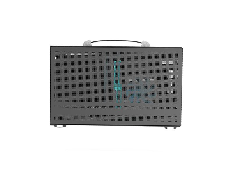 Корпус без блока питания/ Case PCCooler I100 PRO MESH GY, Micro-Tower, Mesh, no fans, 1xUSB 3.0, SFX PSU Support, mITX Grey