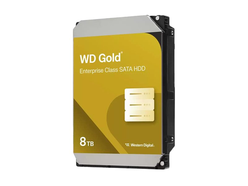 Жесткий диск/ HDD WD SATA3 8TB Gold 6Gb/s 7200 RPM 256mb 1 year warranty (replacement WD8004FRYZ)
