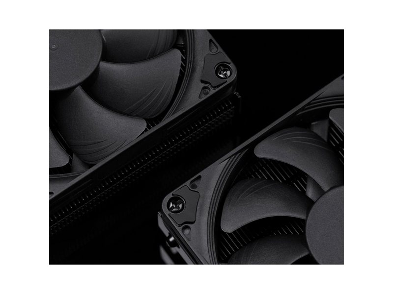 Кулер для процессора/ CPU Cooler Noctua NH-L9i-17xx chromax.black (59W, 4-pin PWM, 37mm, Al/Cu, 2x6mm, 1x92x92x14mm, 33.84CFM, 23.6dBA, 2500RPM, S: 1851/1700, Black)