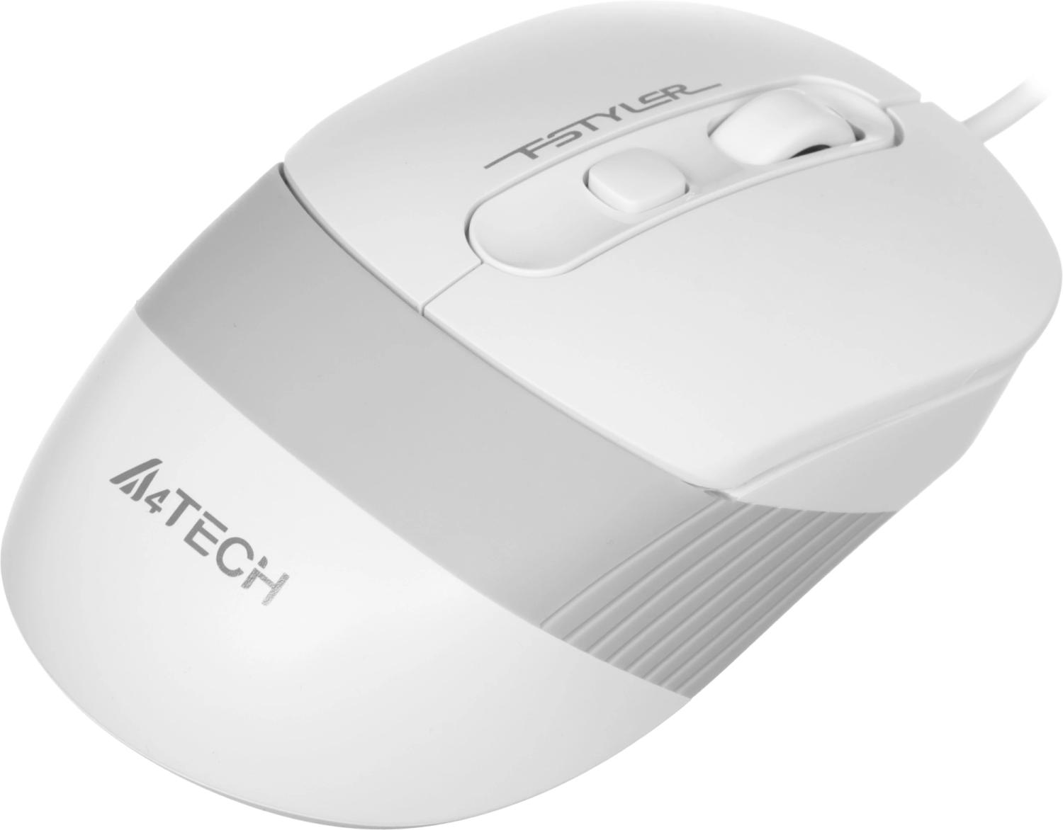 Клавиатура + мышь A4Tech Fstyler F1010 клав:белый/серый мышь:белый/серый USB Multimedia (F1010 WHITE)