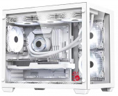Корпус Bloody BD-CC108 белый без БП mATX 9x120mm 2xUSB3.0 audio bott PSU