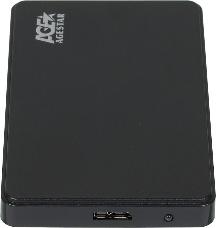Внешний корпус для HDD AgeStar 3UB2P2 SATA III USB3.0 пластик черный 2.5"