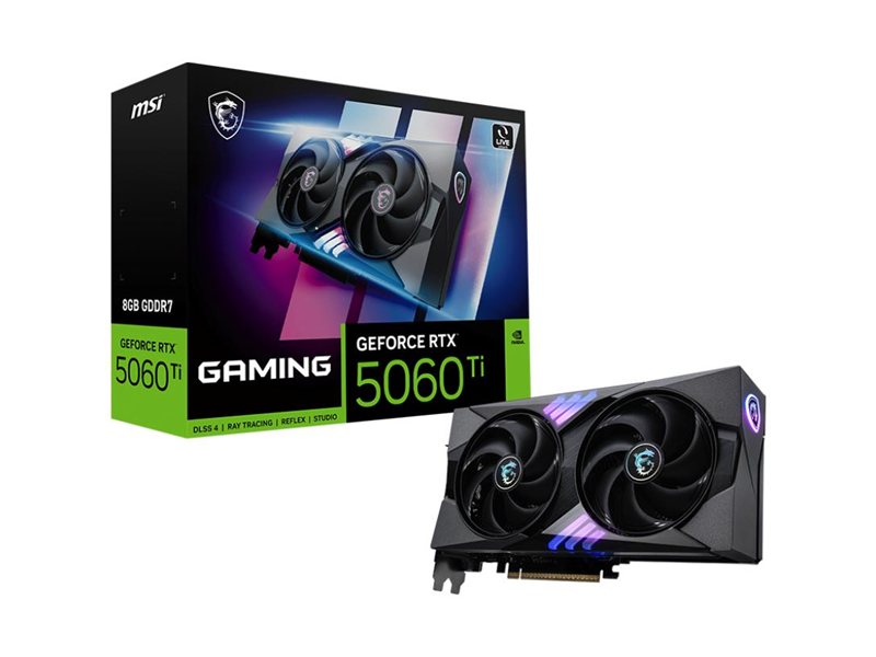 Видеокарта MSI NVIDIA GeForce RTX 5060 Ti 8 ГБ GAMING OC (GeForce RTX 5060 Ti 8G GAMING OC)