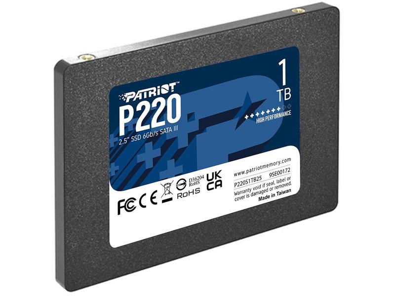 Накопитель SSD Patriot SATA-III 1TB P220S1TB25 P220 2.5"