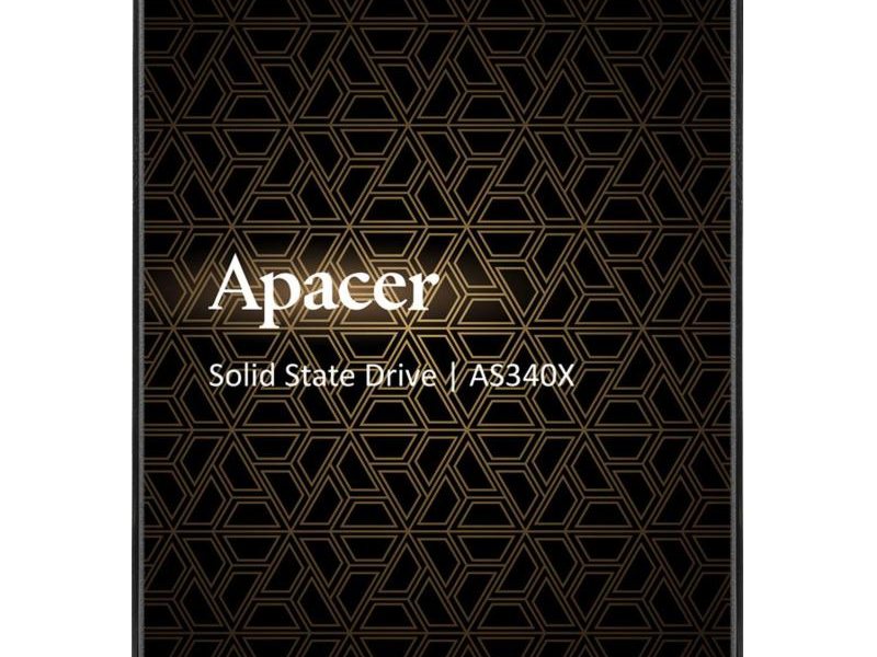 Твердотельный накопитель SSD Apacer AS340X AP480GAS340XC-1 480GB 2.5" Client SATA 6Gb/s, 550/520, IOPS 87/80K, MTBF 1.5M, 3 TLC, 280TBW, 0,53DWPD, RTL {100} (918918)