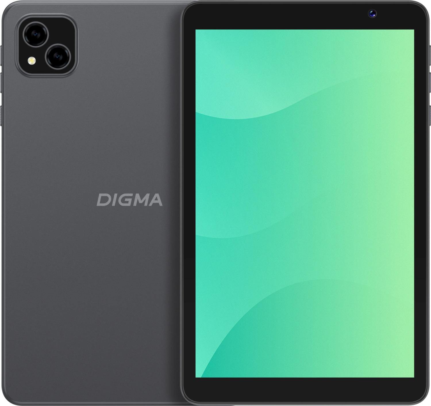 Планшет Digma G8 SC9863A (1.6) 8C RAM3Gb ROM32Gb 8" IPS 800x1280 4G Android 15 Go темно-серый 5Mpix 2Mpix BT WiFi microSD 128Gb 4000mAh 191hrs