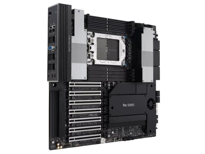 Материнская плата ASUS PRO WS WRX90E-SAGE SE, AMD WRX90, 8*DDR5, 4*SATA, 4*M.2, 2 x SlimSAS, 6*USB 3.2, 1*USB 2.0, 2*Type-C,7*PCIx16, VGA, CEB; 90MB1FW0-M0EAY0