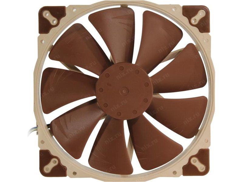 Кулер для корпуса/ Case Cooler Noctua NF-A20 PWM (200x200x30mm, 4-pin PWM, 86.46CFM, 18.1dBA, 800RPM, Beige/Brown)