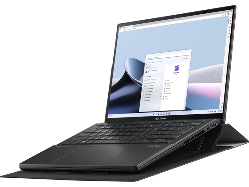 Ноутбук Asus ZenBook Duo UX8406CA-QL460X Core Ultra 7 255H 16Gb SSD512Gb Intel Arc 140T 14" OLED Touch WUXGA (1920x1200) Windows 11 Pro dk.grey WiFi BT Cam Bag (90NB14X1-M00UA0)