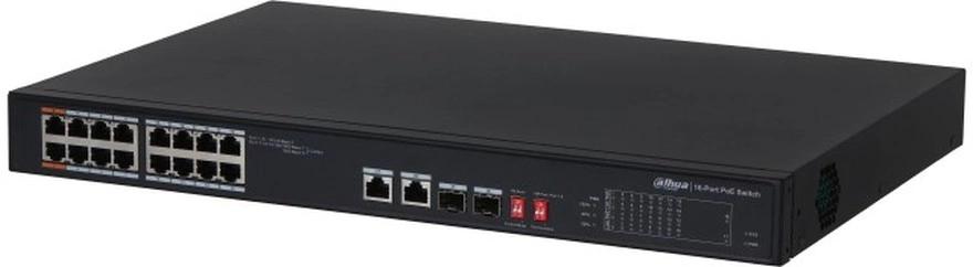 Коммутатор Dahua DH-S3218-16ET-135 16x100Мбит/с 2x1Гбит/с 2SFP 135W управляемый
