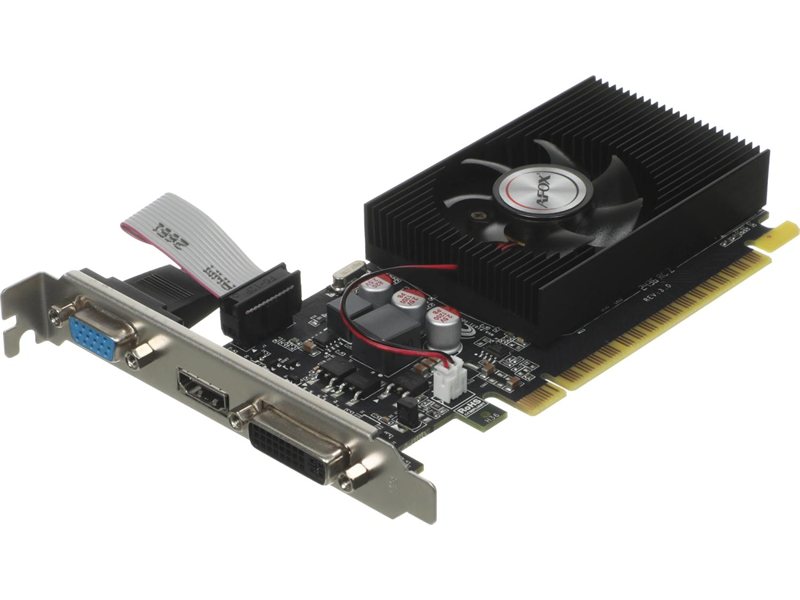 Видеокарта Afox PCI-E 3.0 AF610-1024D3L7-V6 NVIDIA GeForce GT 610 1Gb 64bit GDDR3 810/1333 DVIx1 HDMIx1 CRTx1 HDCP Ret