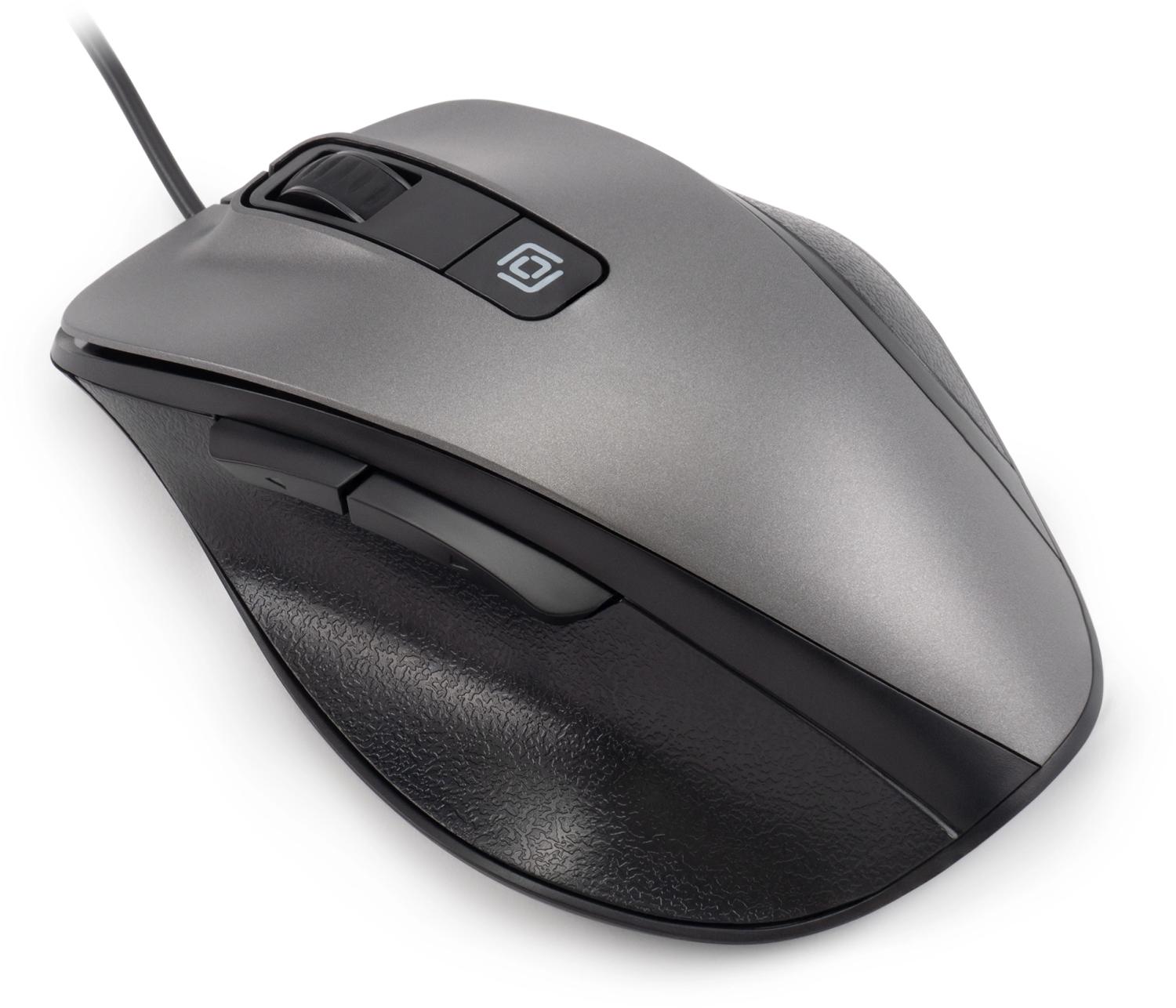 Мышь Оклик 504M черный/серый оптическая 3600dpi silent USB 6but (2004741)