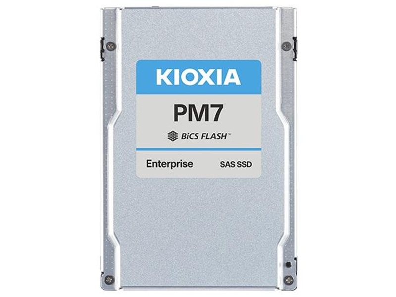 SSD накопитель KIOXIA Enterprise SSD 2,5"(SFF), PM7-R, 1920GB (1.92TB), SAS 24G (SAS-4, 22,5Gbit/s), R4200/W3400MB/s, IOPS(R4K) 720K/155K, MTTF 2,5M, 1DWPD/5Y (Read Intensive), TLC, 15mm (replace KPM61RUG1T92)