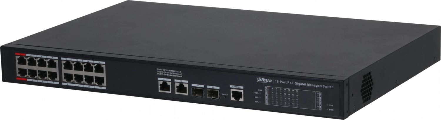 Коммутатор Dahua DH-S4220-16GT-240 20x1Гбит/с 2SFP 240W управляемый