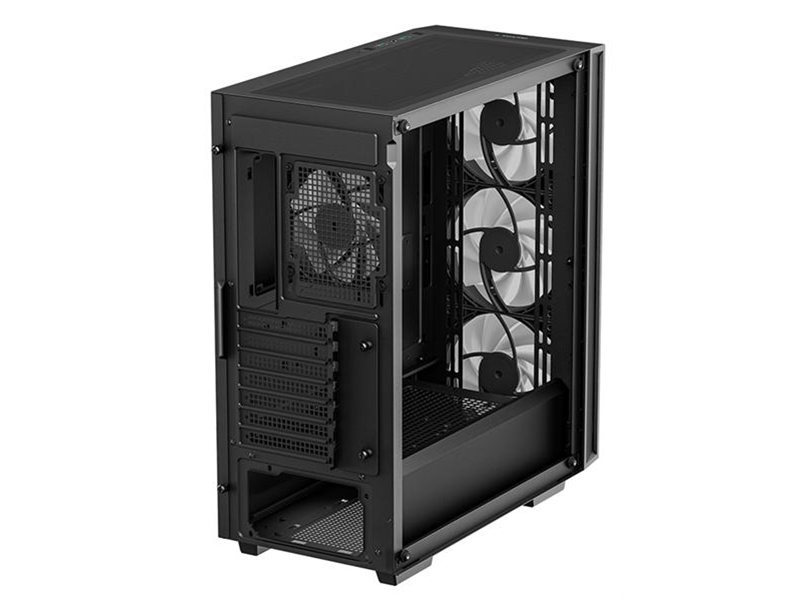 Копрус Deepcool MATREXX 55 V4 без БП, боковое окно (закаленное стекло), 3xARGB LED 140мм вентилятора спереди, 1xARGB LED 120мм вентилятор сзади, черный, ATX (R-MATREXX55-BKADA4-G-4)