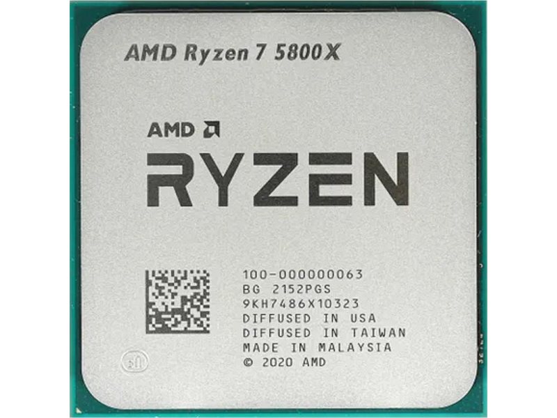 Центральный Процессор AMD RYZEN 7 5800X OEM (Vermeer, 7nm, C8/T16, Base 3,80GHz, Turbo 4,70GHz, Without Graphics, L3 32Mb, TDP 105W, SAM4) OEM (738296)