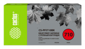 Картридж струйный Cactus CS-PFI710BK PFI-710 BK черный пигментный (700мл) для Canon imagePROGRAF TX-2000/TX-3000/TX-4000 с чипом