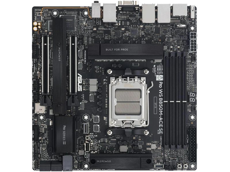 Материнская плата Asus PRO WS B850M-ACE SE Socket AM5 AMD B850 mATX AC`97 8ch(7.1) 1x10G/1х2,5G/1xGigabit RAID+VGA+HDMI+DP