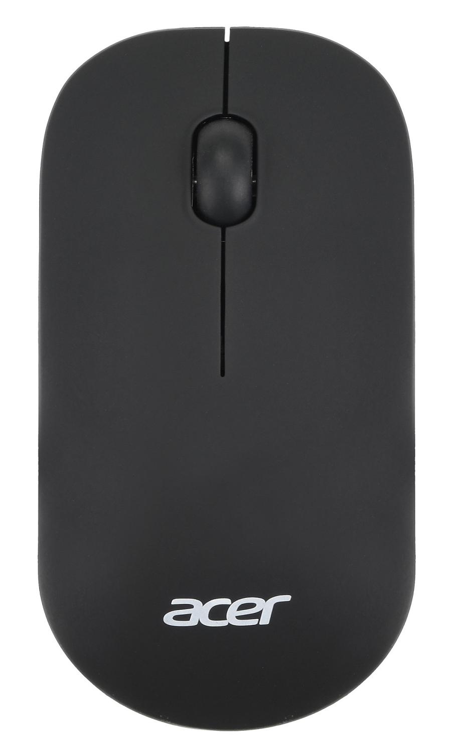 Клавиатура + мышь Acer OKR030 клав:черный мышь:черный USB беспроводная slim Multimedia (ZL.KBDEE.005)