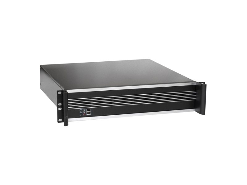 Exegate EX293329RUS Серверный корпус ExeGate Pro 2U450-09 <RM 19", высота 2U, глубина 450, БП 1000ADS, 2*USB>