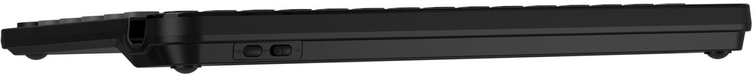 Клавиатура A4Tech FBK30 черный/серый USB беспроводная BT/Radio slim Multimedia (FBK30 BLACKCURRANT)