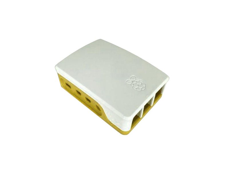 Корпус ACD RA600   White+Yellow ABS Case for Raspberry 4B