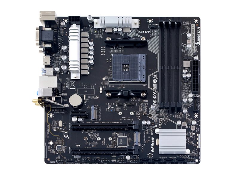 Материнская плата Biostar B550MX/E PRO Soc-AM4 AMD B550 4xDDR4 mATX AC`97 8ch(7.1) GbLAN RAID+VGA+DVI+HDMI