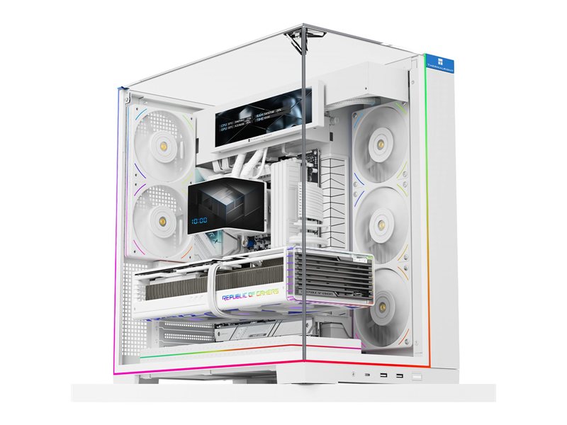 Корпус без блока питания/ Case Thermalright A70, Midi-Tower, TG, no fans, 2xUSB-A 3.0, 1xUSB Type-C, ATX, mATX, mITX White