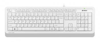 Клавиатура A4Tech FK10 белый/серый USB (FK10 WHITE) кабель 1.5м
