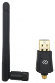 Сетевой адаптер Wi-Fi Digma DWA-AC600E AC600 USB 2.0 (ант.внеш.съем) 1ант.