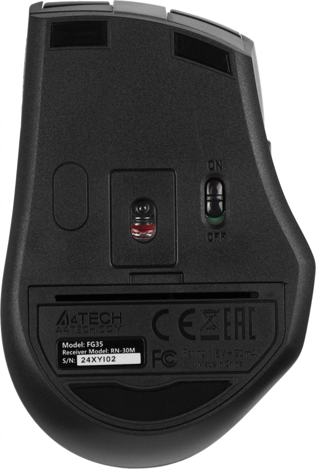 Клавиатура + мышь A4Tech Fstyler FG1035 клав:черный/серый мышь:черный/серый USB беспроводная Multimedia (FG1035 GREY)
