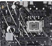 ASUS PRIME B760M-F (Socket 1700, mATX, 2xDDR5(96GB), HDMI 2.1, 1xPCIe 4.0x16/1xPCIe 4.0, 1xLAN (1GbE), 4xSATA 6Gb/s, 2xM.2, 4xUSB 3.2, 2xUSB 2.0)