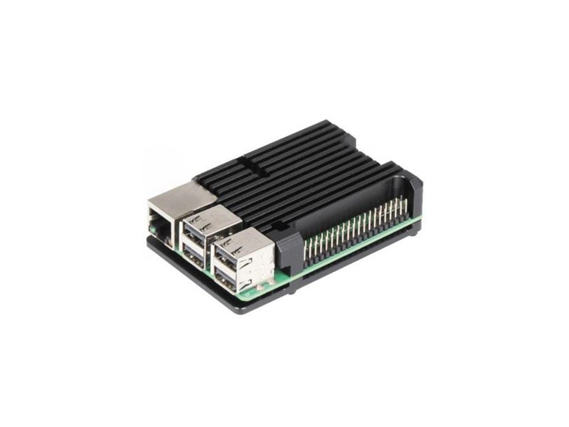 Корпус ACD RA505 Black Metal Aluminum Case for Raspberry Pi 4B (RASP4487)