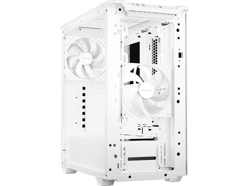 Корпус ПК без блока питания/ Case be quiet! PURE BASE 501 Airflow Window, Midi-Tower, TG, 2x140mm, 2xUSB-A 3.2, 1xUSB 3.2 Type-C, ATX, mATX, mITX White