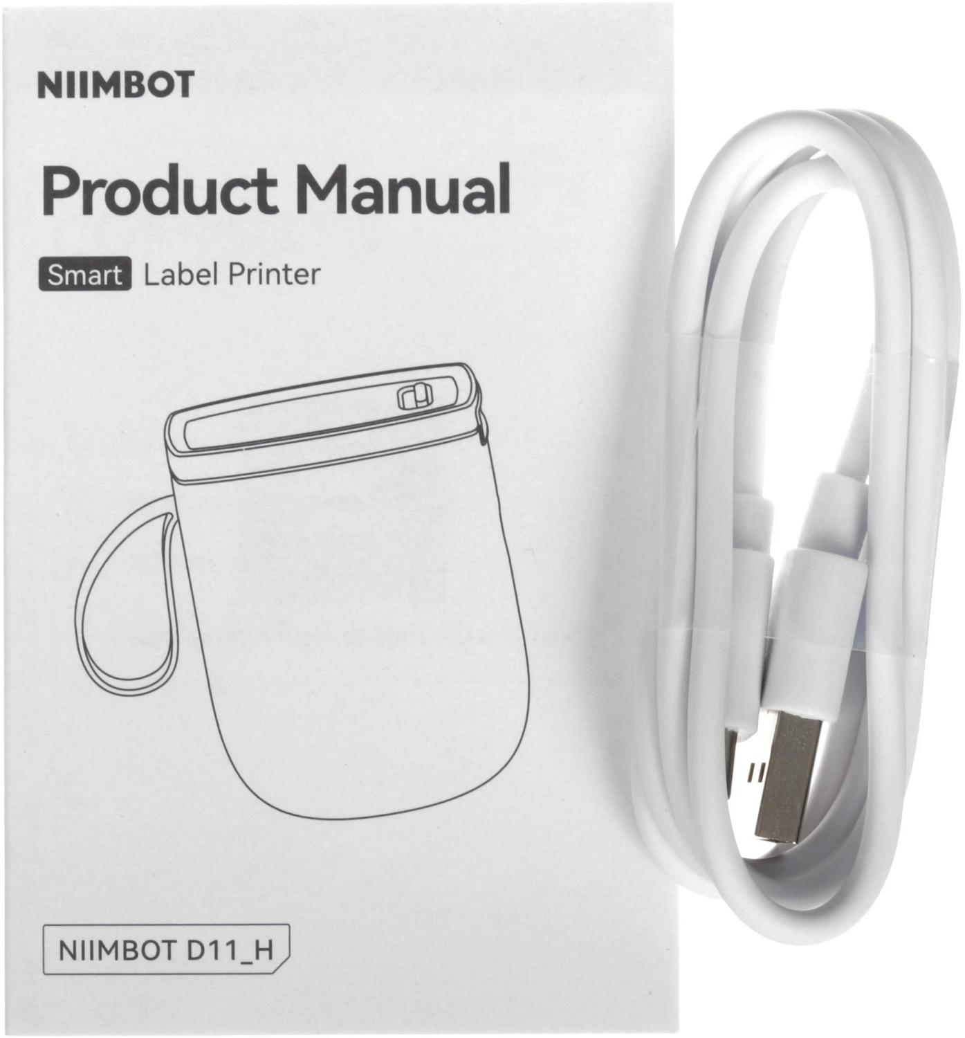 Термопринтер Niimbot D11 H (1746729) 300dpi 50мм/с/USB/BT для печ.этик. белый