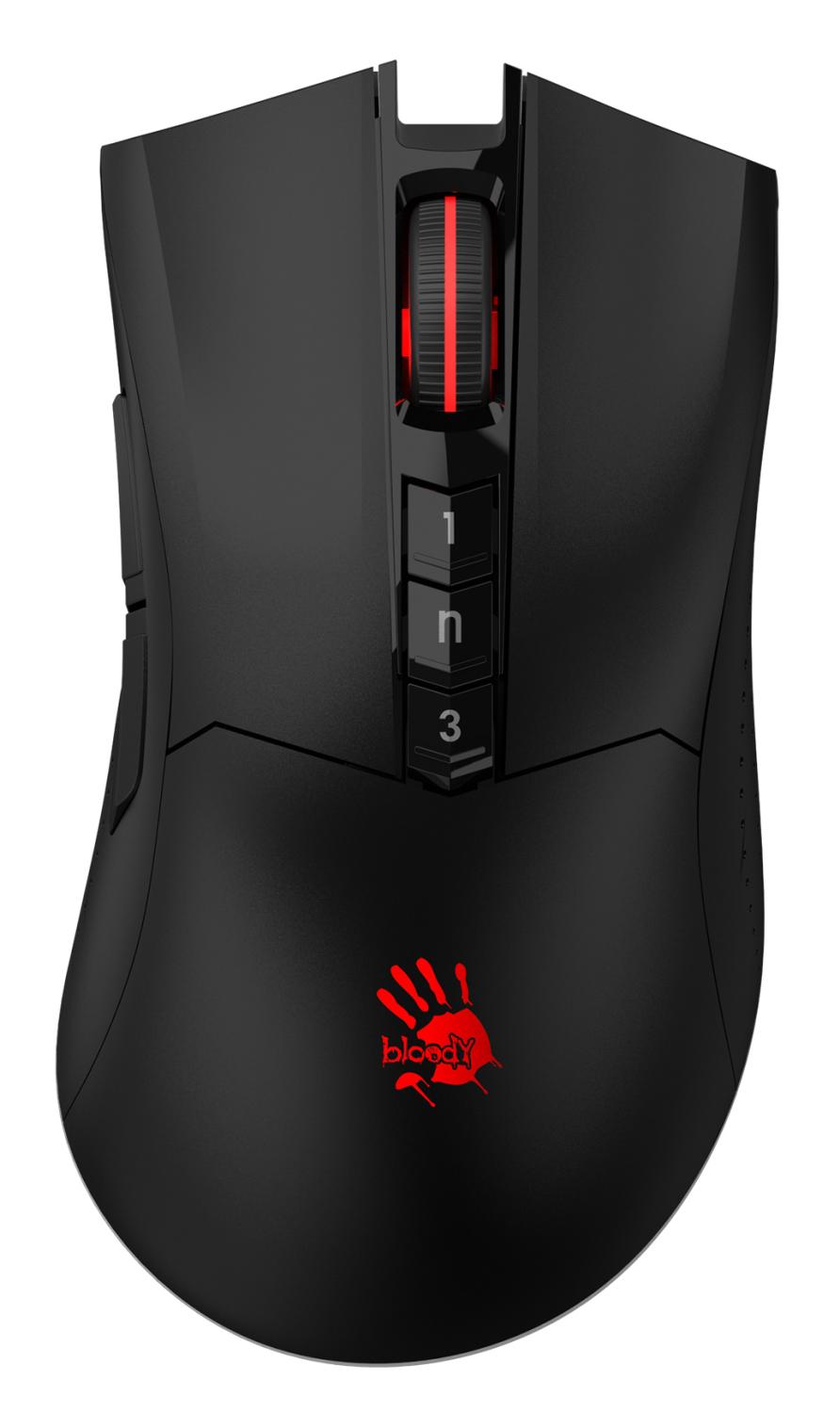 Мышь A4Tech Bloody R90 Plus черный оптическая 5000dpi беспров. USB 7but