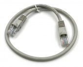Патч-корд Buro UTP-5E-0,5M-G-LSZH UTP cat.5E 0.5м серый RJ-45 (m)-RJ-45 (m)