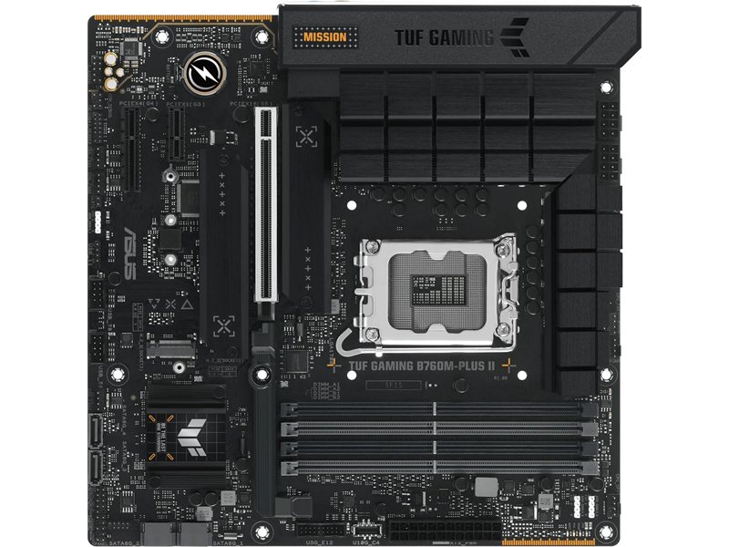 Материнская плата ASUS TUF GAMING B760M-PLUS II LGA1700 mATX 4хDDR5 1xPCIEx16 1xPCIEx4 1xPCIEx1 3xM.2 DP HDMI 2.5GLAN