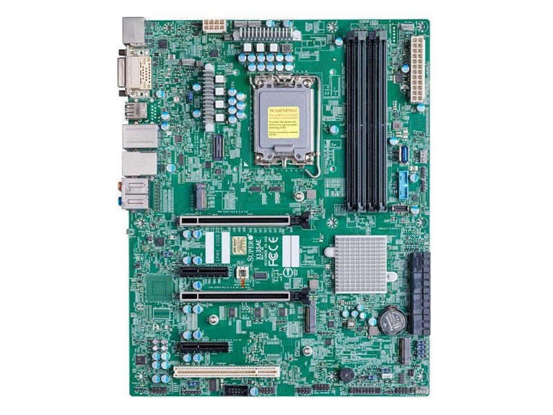 Supermicro MBD-X13SAE-B Intel 13th/12th Gen Core i9/i7/i5/i3 LGA1700 CPU, Intel W680 Chipset, Up to 128GB ECC/non-ECC DDR5 DIMM, HDMI/DP/DVI-D, 8xSATA, 1xGbit/1x2.5Gbit LAN, 4xUSB 2.