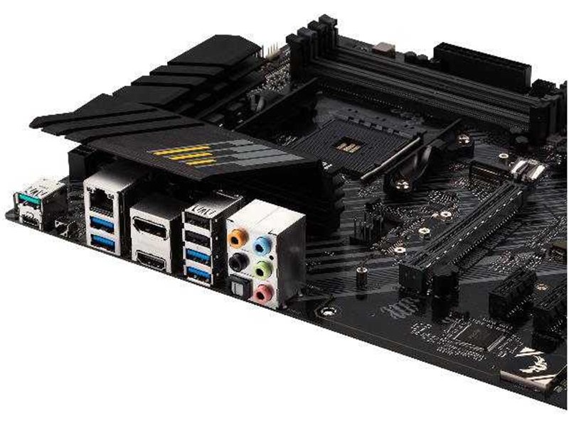 Материнская плата ASUS TUF GAMING B550-PLUS, Socket AM4, B550, 4*DDR4, HDMI+DP, CrossFireX, SATA3 + RAID, Audio, 2,5Gb LAN, USB 3.2*8, USB 2.0*6, COM*1 header (w/o cable) ATX ; 90MB14G0-M0EAY0
