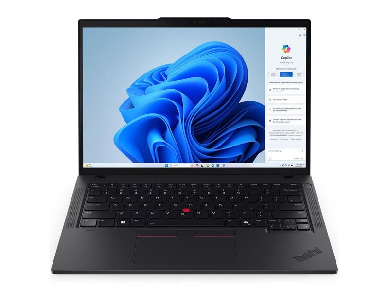 Ноутбук/ Lenovo ThinkPad T14 G5 14.0" WUXGA Touch IPS AG 400nits, AMD Ryzen 7 PRO 8840U,32GB DDR5, 512GB SSD M.2, AMD Radeon 780M Graphics,5M+IRCam, Qualcomm Wi-Fi 6E NFA725A+BT5.3, Wired Ethernet, 4 Cell 52.5Whr, BKLT KB ENG, Win 11 Pro, 1 Year, Black