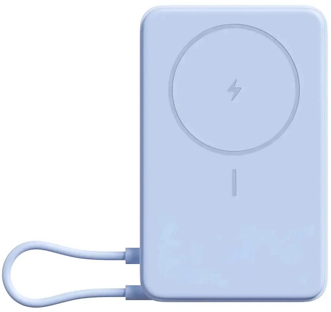 Мобильный аккумулятор Xiaomi Magnetic BHR08PCGL 10000mAh QC3.0/PD3.0 33W 3A USB-C беспров.зар. голубой