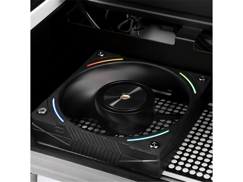 Кулер для корпуса/ Case Cooler Thermalright TL-K12R Reverse (120x120x25mm, 4-pin PWM, ARGB, 69CFM, 27dBA, 2150RPM, Black)