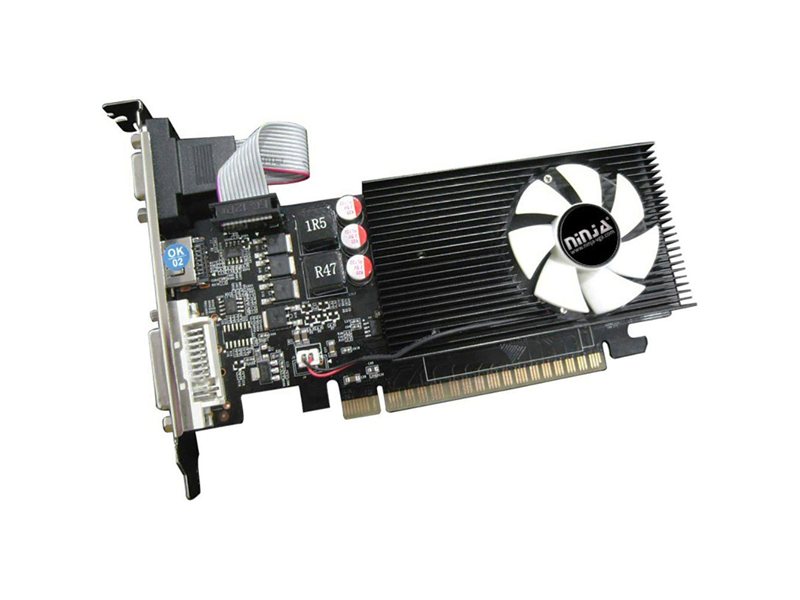 Видеокарта Ninja (Sinotex) GT610 1GB DDR3 64bit VGA DVI HDMI 1FAN LP RTL (750519)