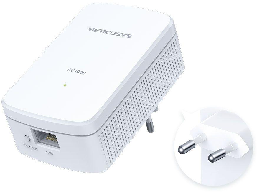 Сетевой адаптер HomePlug AV Mercusys MP500 KIT AV1000 Gigabit Ethernet (упак.:2шт)