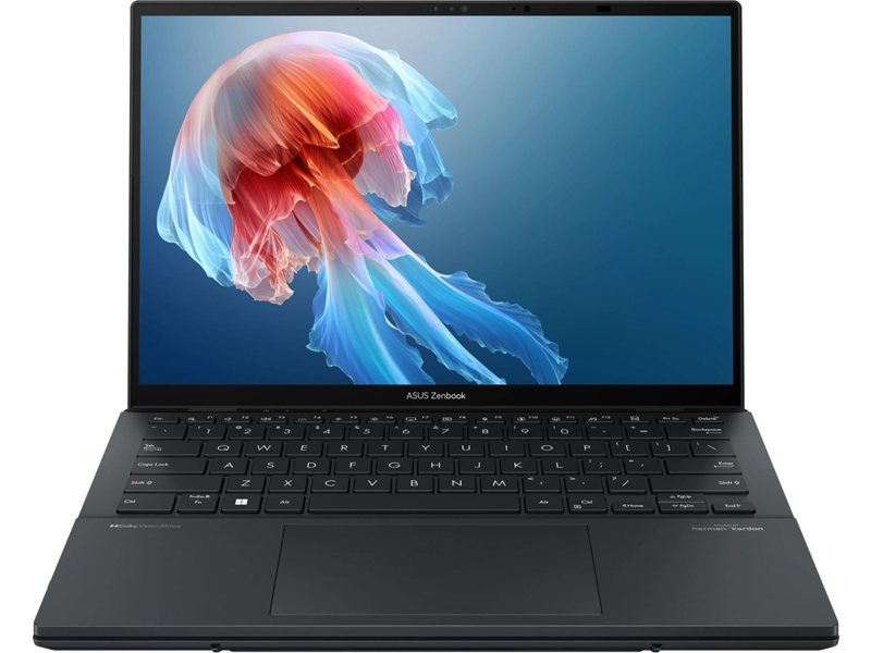 Ноутбук Asus ZenBook Duo UX8406CA-QL460X Core Ultra 7 255H 16Gb SSD512Gb Intel Arc 140T 14" OLED Touch WUXGA (1920x1200) Windows 11 Pro dk.grey WiFi BT Cam Bag (90NB14X1-M00UA0)