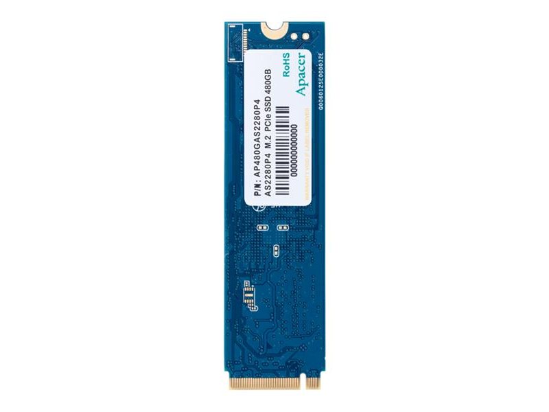 Твердотельный накопитель SSD Apacer AS2280P4 256GB M.2 2280 AP256GAS2280P4-1 Client PCIe Gen3x4 with NVMe, 2100/1300, IOPS 165/265K, MTBF 1.5M, 3D TLC, 200TBW, 0,71DWPD, RTL {200} (918239)
