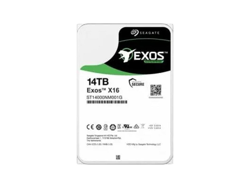 Жесткий диск/ HDD Seagate SAS 14Tb Exos X16 12Gb/s 7200 256Mb 4Kn 1 year warranty (replacement ST14000NM002G, ST14000NM004J, WUH721414AL5204, MG07SCA14TE, MG09SCA14TE)