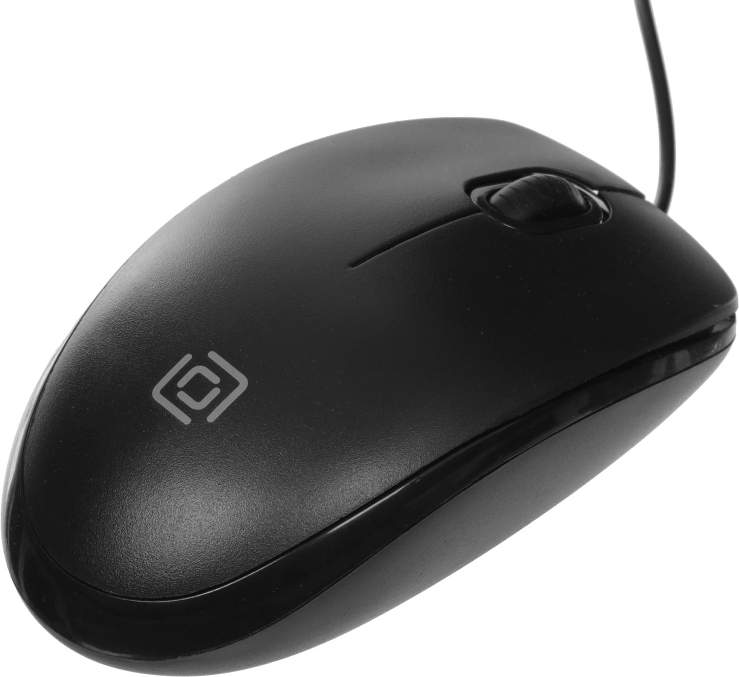 Мышь Оклик 195M for business черный оптическая 1200dpi USB 3but (M218 Black)